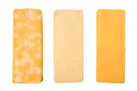 Three Cheese bars Stock Photos
