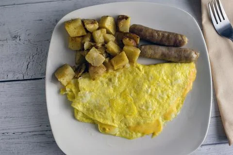 Three cheese omelette Stock Photos