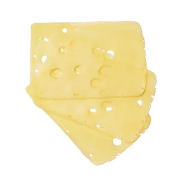 Three cheese slices Stock Photos