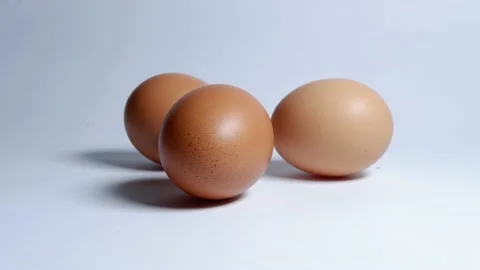 Three chicken egg Stock Footage 230972569