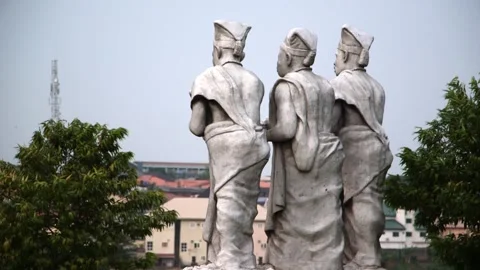 Three Chiefs Monument in Lagos Stock Video Pond5