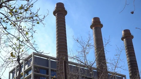 Three Chimneys Barcelona Stock Footage 87029317