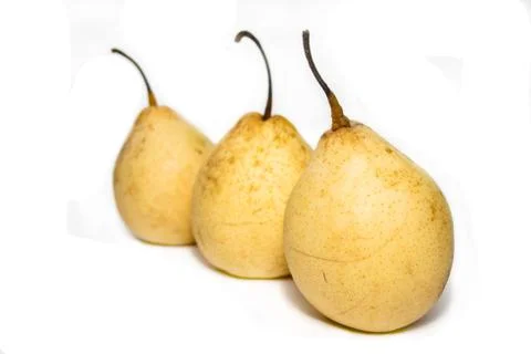 Three china pears Stock Photos