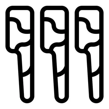 Three chocolate covered ice cream bars refreshing treat icon Stock Illustration