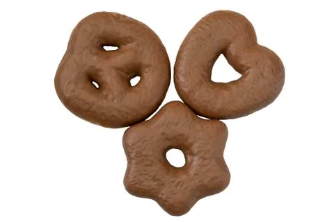 Three chocolates gingerbread. Stock Photos