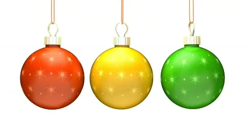 Three Christmas Ball  Loop Stock-Footage 277718