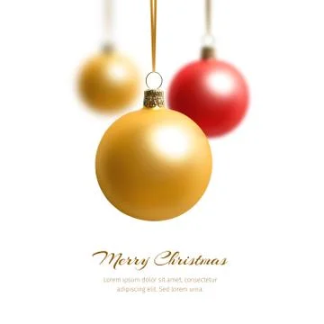 Three christmas balls Illustrazione stock