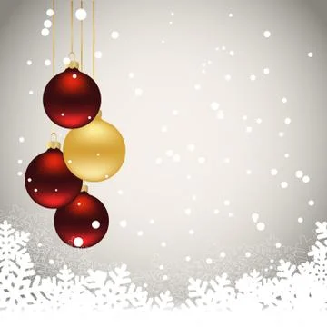 Three christmas balls Stock Illustration