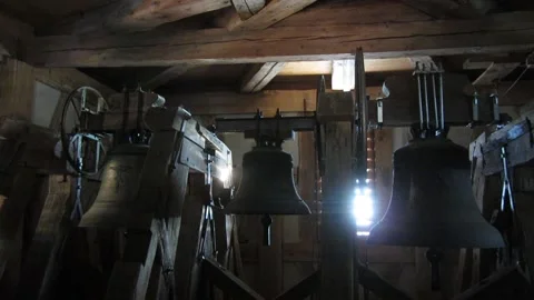 Three church bells Stock Footage 160158326