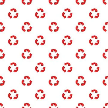 Three circular arrows pattern, cartoon style Stockillustratie