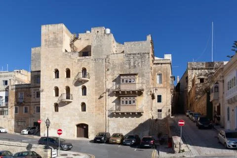 Three cities, Birgu, Malta Stock Photos