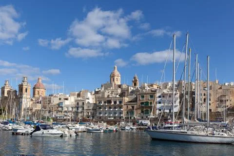 Three cities, Malta Stock Photos