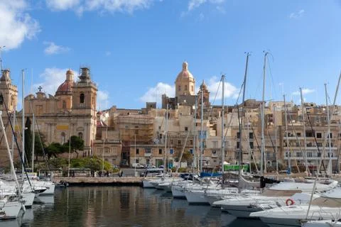 Three cities, Malta Stock Photos