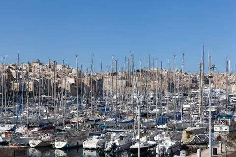 Three cities, Malta Stock Photos