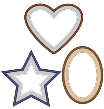 Three classic frameworks Illustrazione stock