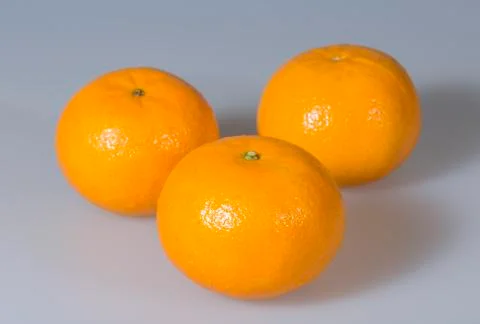 Three Clementines Close Up Stock-Fotos