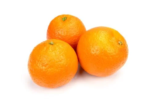 Three clementines Stock Photos
