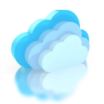 Three cloud icon Stock Illustration