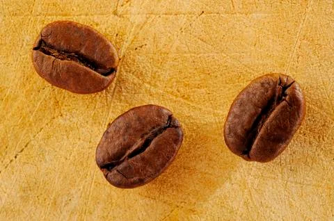 Three coffee bean Stock Photos