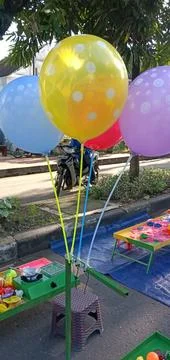Three Color Balloons Foto stock
