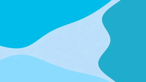 Three color blue wave abstract animation Stock Footage 325686764