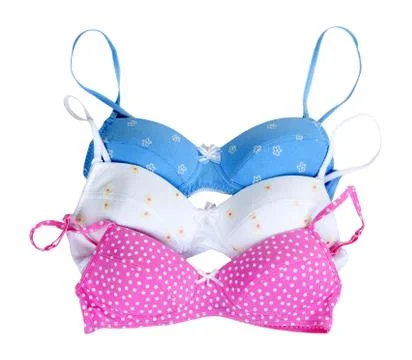 Three colored bra Foto stock