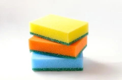 Three colored sponges Фото