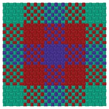 Three colored tartan Stock Illustration