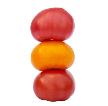 Three colored tomato Stock Photos