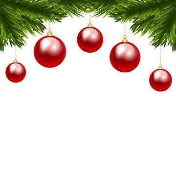 Three colorful baubles Stock Illustration