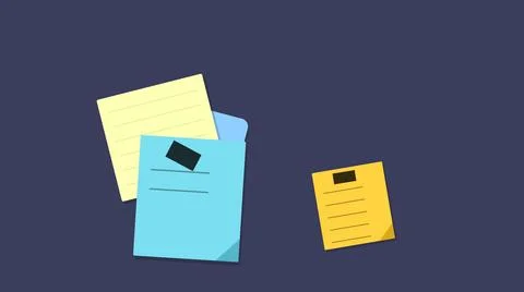 Three colorful folded documents stack icon Stock Illustration
