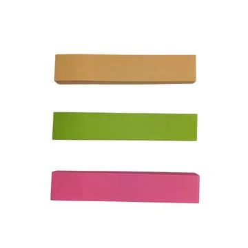 Three colorful horizontal flat design bars in vector style Stock Illustration
