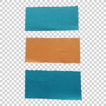 Three colorful rectangular paint strokes in blue and brown Фото