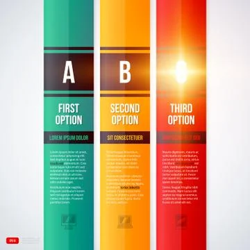 Three colorful vertical banners. EPS10 Stock Illustration