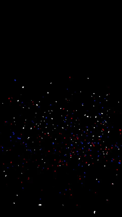 Three Colors Confetti Stock Footage 336258056