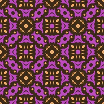 Three colors pattern ornament background. Ethnic seamless ready for print Stock Illustration