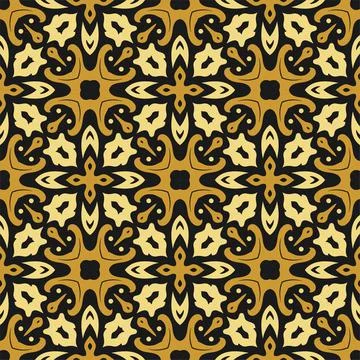 Three colors pattern ornament background. Ethnic seamless ready for print Stock Illustration