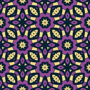 Three colors pattern ornament background. Ethnic seamless ready for print Stock Illustration