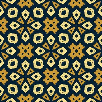 Three colors pattern ornament background. Ethnic seamless ready for print Stock Illustration