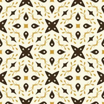 Three colors pattern ornament background. Ethnic seamless ready for print Stock Illustration