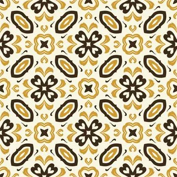 Three colors pattern ornament background. Ethnic seamless ready for print Stock Illustration
