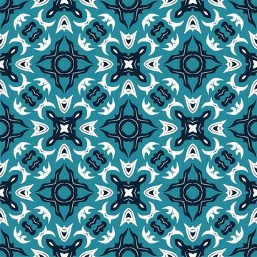 Three colors pattern ornament shape. Simple seamless abstract background Stock Illustration