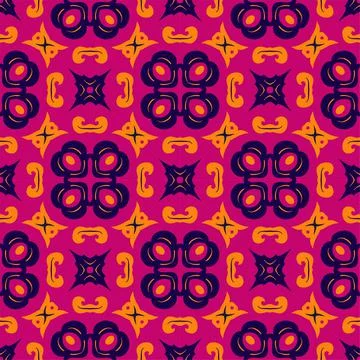 Three colors pattern ornament shape. Simple seamless abstract background Stock Illustration