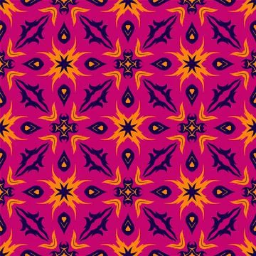 Three colors pattern ornament shape. Simple seamless abstract background イラスト素材