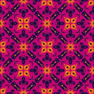 Three colors pattern ornament shape. Simple seamless abstract background Stock Illustration