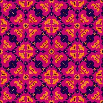 Three colors pattern ornament shape. Simple seamless abstract background Stock Illustration