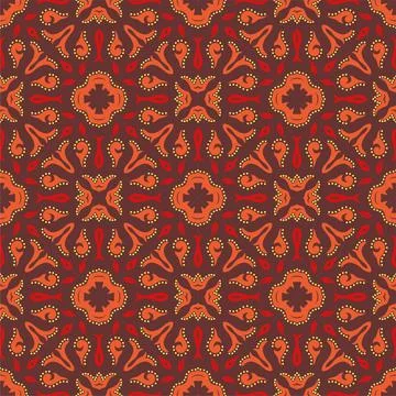 Three colors pattern ornament shape. Simple seamless abstract background Stock Illustration