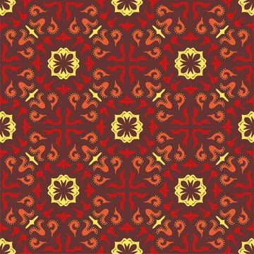 Three colors pattern ornament shape. Simple seamless abstract background Stock Illustration