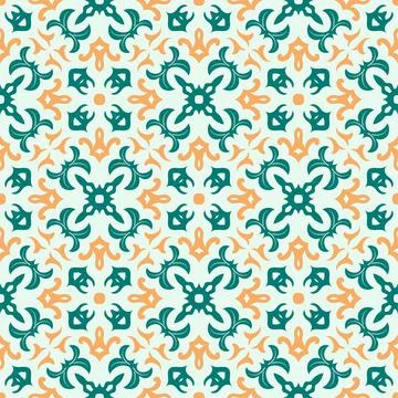 Three colors pattern ornament shape. Simple seamless abstract background Stock Illustration