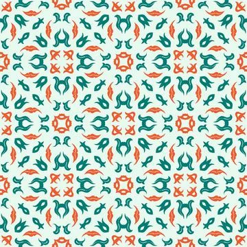 Three colors pattern ornament shape. Simple seamless abstract background Illustrazione stock